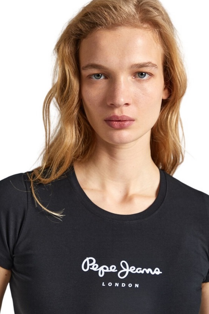 PEPE JEANS LONDON DROP 2 NEW VIRGINIA T-SHIRT ΜΠΛΟΥΖΑ ΓΥΝΑΙΚΕΙΑ BLACK