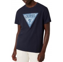 GUESS TRIANGLE PATCH T-SHIRT ΜΠΛΟΥΖΑ ΑΝΔΡΙΚΗ NAVY