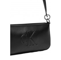 CALVIN KLEIN JEANS SCULPTED SHOULDER POUCH25 DEBOSS ΤΣΑΝΤΑ ΓΥΝΑΙΚΕΙΑ BLACK