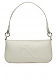 CALVIN KLEIN JEANS SCULPTED SHOULDER POUCH25 DEBOSS ΤΣΑΝΤΑ ΓΥΝΑΙΚΕΙΑ ECRU