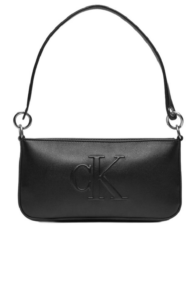 CALVIN KLEIN JEANS SCULPTED SHOULDER POUCH25 DEBOSS ΤΣΑΝΤΑ ΓΥΝΑΙΚΕΙΑ BLACK