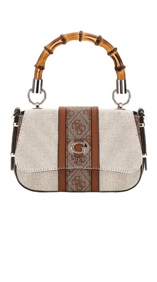 GUESS CANVAS II SMALL TOTE 37780 ΤΣΑΝΤΑ ΓΥΝΑΙΚΕΙΑ ECRU