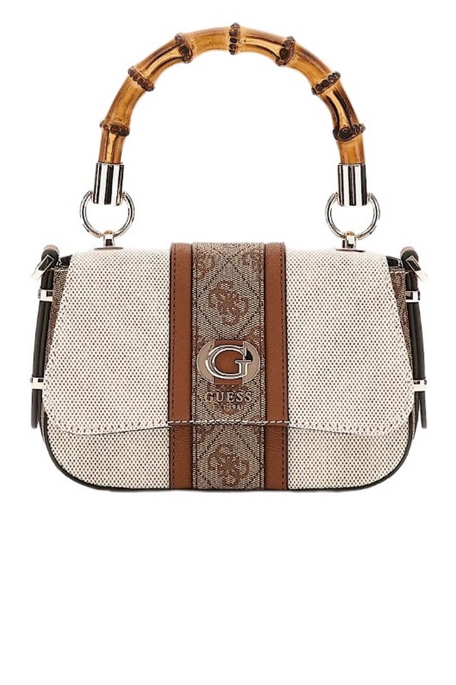 GUESS CANVAS II SMALL TOTE 37780 ΤΣΑΝΤΑ ΓΥΝΑΙΚΕΙΑ ECRU