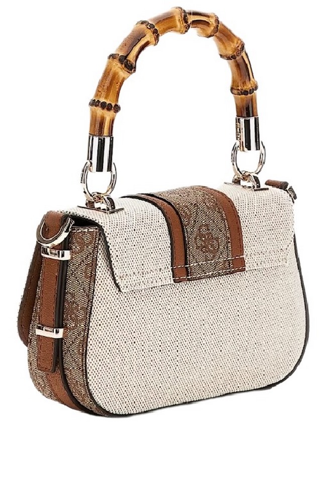 GUESS CANVAS II SMALL TOTE 37780 ΤΣΑΝΤΑ ΓΥΝΑΙΚΕΙΑ ECRU