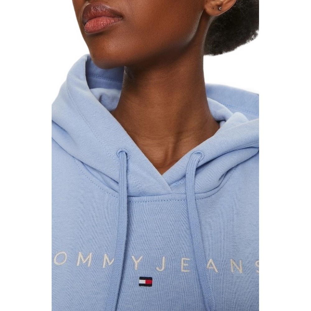 TOMMY JEANS TJW REG LINEAR HOODIE ΜΠΛΟΥΖΑ ΦΟΥΤΕΡ ΓΥΝΑΙΚΕΙΟ CIEL