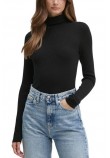 CALVIN KLEIN JEANS WOVEN LABEL ROLL NECK SWEATER ΜΠΛΟΥΖΑ ΓΥΝΑΙΚΕΙΑ BLACK