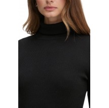 CALVIN KLEIN JEANS WOVEN LABEL ROLL NECK SWEATER ΜΠΛΟΥΖΑ ΓΥΝΑΙΚΕΙΑ BLACK