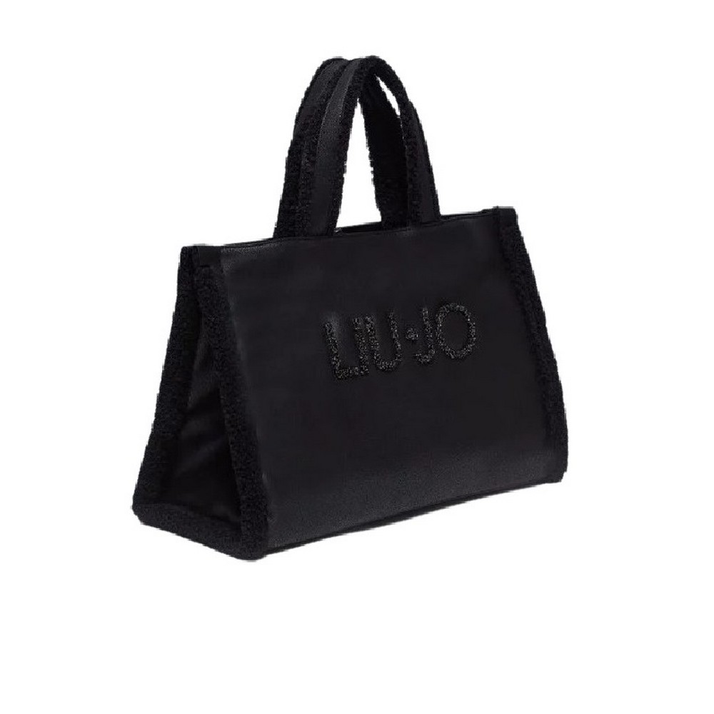 LIU JO MIN OF 2_TOTE L 2F4067E0021 ΤΣΑΝΤΑ ΓΥΝΑΙΚΕΙΑ BLACK