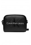 CALVIN KLEIN JEANS SCULPTED CAMERA BAG18 MONO ΤΣΑΝΤΑ ΓΥΝΑΙΚΕΙΑ BLACK