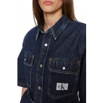 CALVIN KLEIN JEANS UTILITY BELTED SHIRT DRESS ΦΟΡΕΜΑ ΓΥΝΑΙΚΕΙΟ BLUΕ DENIM