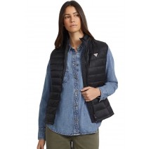 GUESS JEANS PUFFER VEST ΓΙΛΕΚΟ ΜΠΟΥΦΑΝ ΓΥΝΑΙΚΕΙΟ BLACK