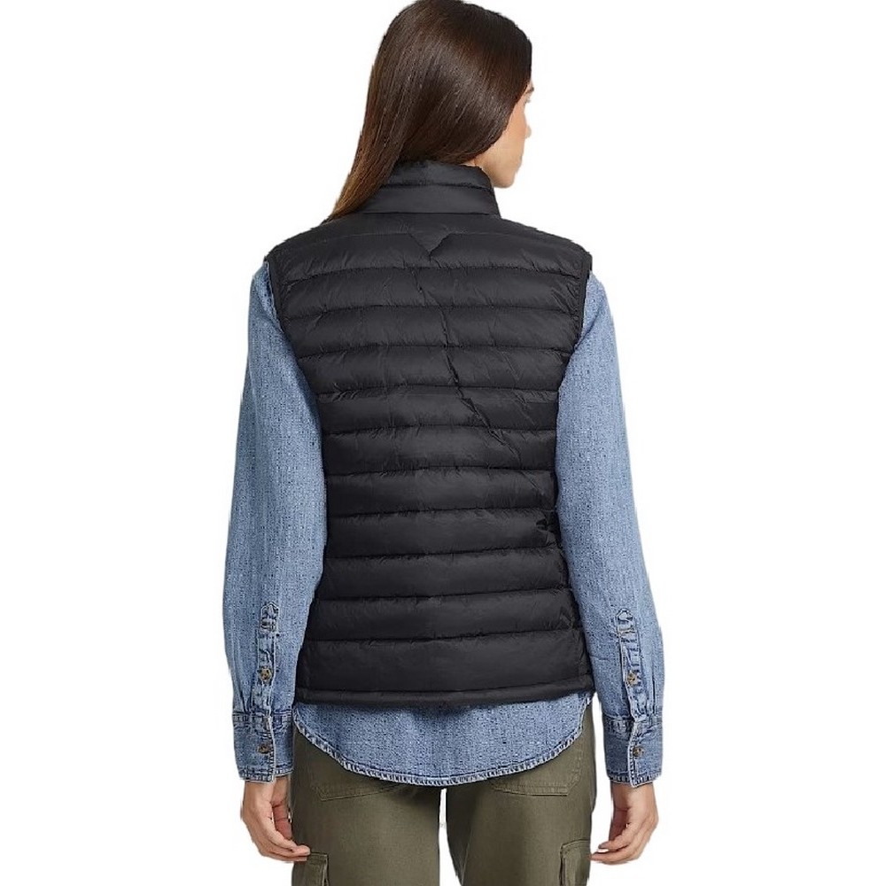 GUESS JEANS PUFFER VEST ΓΙΛΕΚΟ ΜΠΟΥΦΑΝ ΓΥΝΑΙΚΕΙΟ BLACK