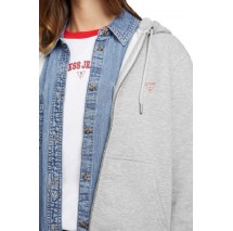 GUESS JEANS GJ ZIP HOOD REG MINI ΖΑΚΕΤΑ ΦΟΥΤΕΡ ΓΥΝΑΙΚΕΙΑ GREY