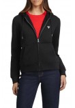 GUESS JEANS GJ ZIP HOOD REG MINI ΖΑΚΕΤΑ ΦΟΥΤΕΡ ΓΥΝΑΙΚΕΙΑ BLACK