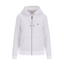 GUESS JEANS GJ ZIP HOOD REG MINI ΖΑΚΕΤΑ ΦΟΥΤΕΡ ΓΥΝΑΙΚΕΙΑ WHITE