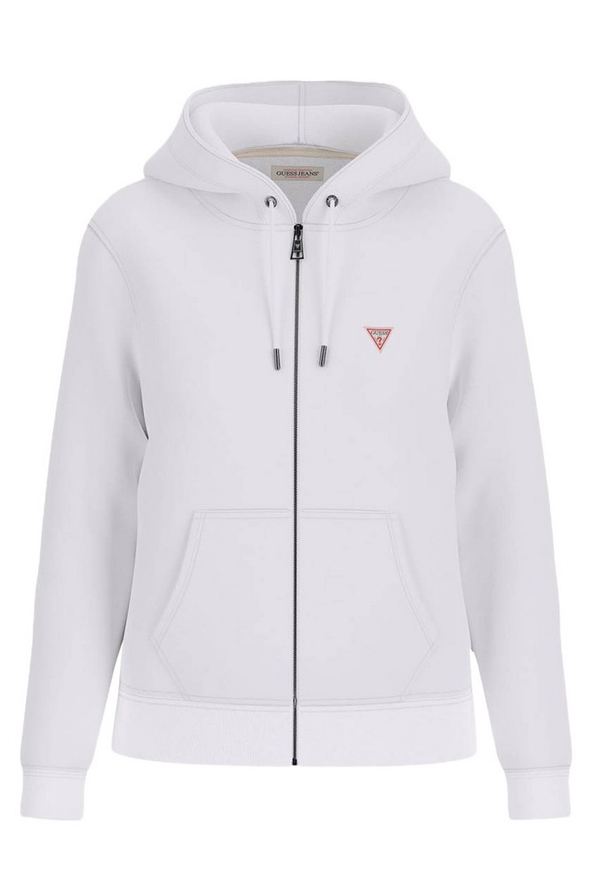 GUESS JEANS GJ ZIP HOOD REG MINI ΖΑΚΕΤΑ ΦΟΥΤΕΡ ΓΥΝΑΙΚΕΙΑ WHITE