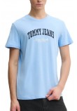 TOMMY JEANS SLIM VARSITY POP TEE EXT T-SHIRT ΜΠΛΟΥΖΑ ΑΝΔΡΙΚΗ CIEL