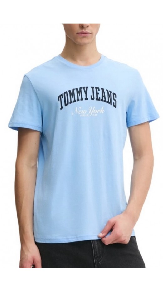 TOMMY JEANS SLIM VARSITY POP TEE EXT T-SHIRT ΜΠΛΟΥΖΑ ΑΝΔΡΙΚΗ CIEL