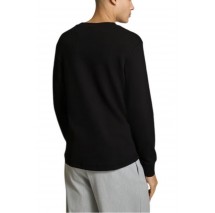 CALVIN KLEIN JEANS MONOLOGO WAFFLE LS TEE ΜΠΛΟΥΖΑ ΓΥΝΑΙΚΕΙΑ BLACK