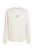 CALVIN KLEIN JEANS MONOLOGO WAFFLE LS TEE ΜΠΛΟΥΖΑ ΓΥΝΑΙΚΕΙΑ IVORY