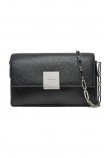 CALVIN KLEIN PLAQUE SM CROSSBODY ΤΣΑΝΤΑ ΓΥΝΑΙΚΕΙΑ BLACK