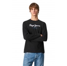 PEPE JEANS LONDON DROP 1 EGGO LONG T-SHIRT ΜΠΛΟΥΖΑ ΑΝΔΡΙΚΗ BLACK