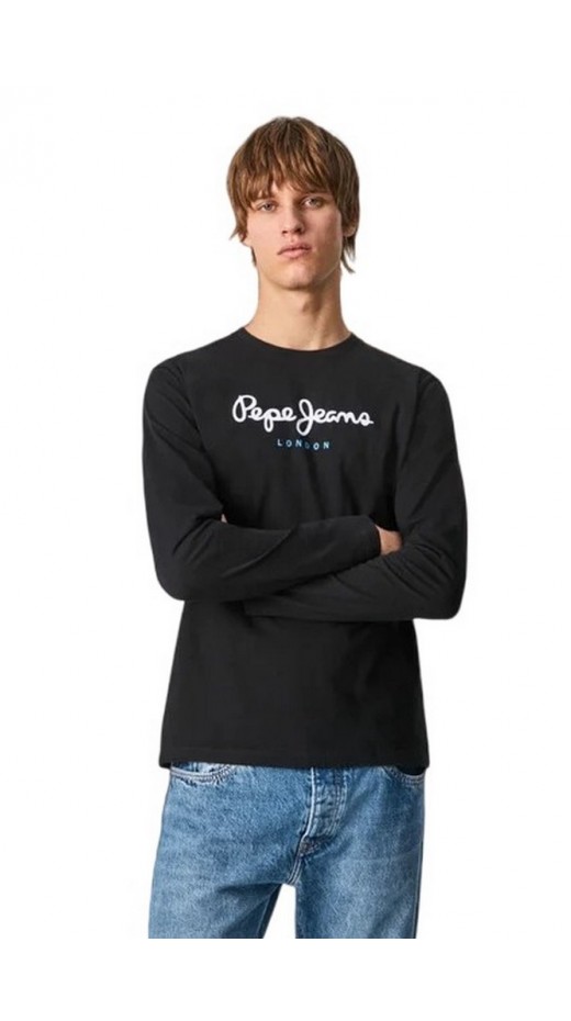 PEPE JEANS LONDON DROP 1 EGGO LONG T-SHIRT ΜΠΛΟΥΖΑ ΑΝΔΡΙΚΗ BLACK