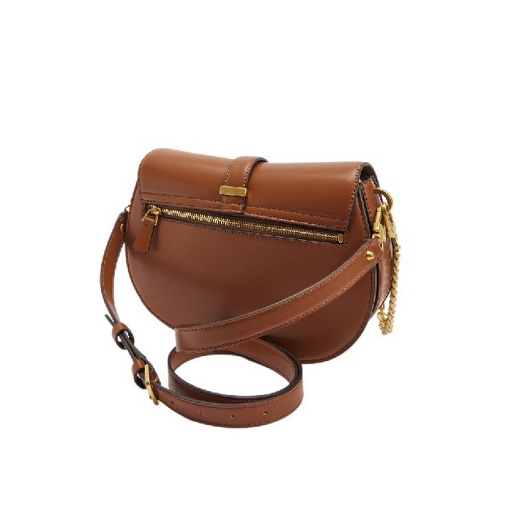 GUESS KUBA TRI CMPT FLAP SHLDR BAG ΤΣΑΝΤΑ ΓΥΝΑΙΚΕΙΑ COGNAC