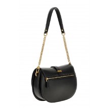 GUESS KUBA TRI CMPT FLAP SHLDR BAG ΤΣΑΝΤΑ ΓΥΝΑΙΚΕΙΑ BLACK