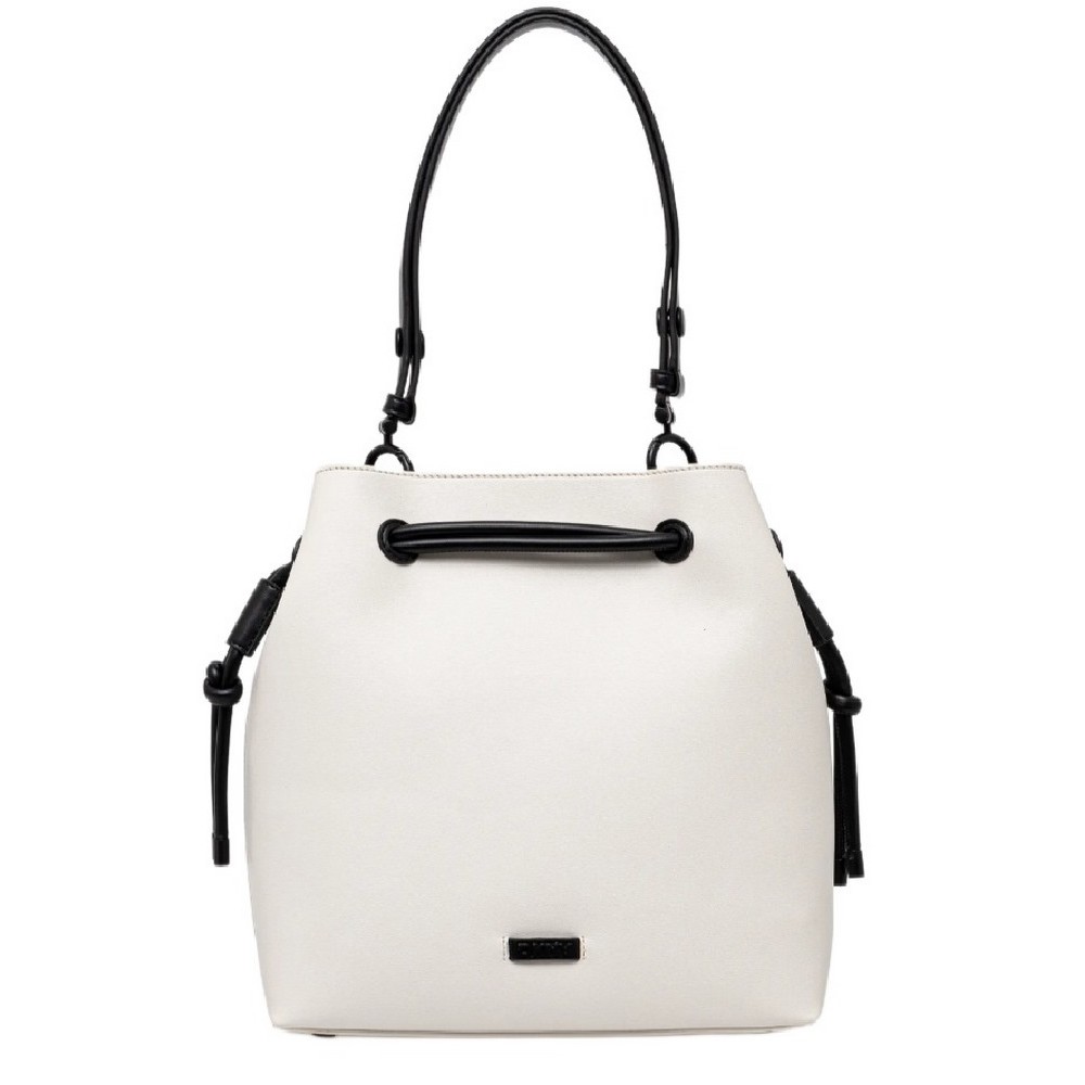 DKNY TEIGAN BUCKET HANDBAG R44JZI31 ΤΣΑΝΤΑ ΓΥΝΑΙΚΕΙΑ OFF WHITE