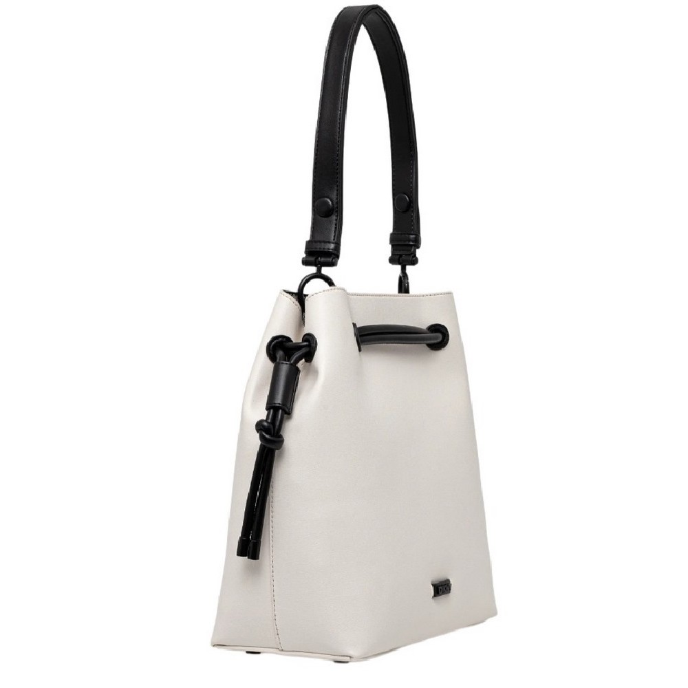 DKNY TEIGAN BUCKET HANDBAG R44JZI31 ΤΣΑΝΤΑ ΓΥΝΑΙΚΕΙΑ OFF WHITE