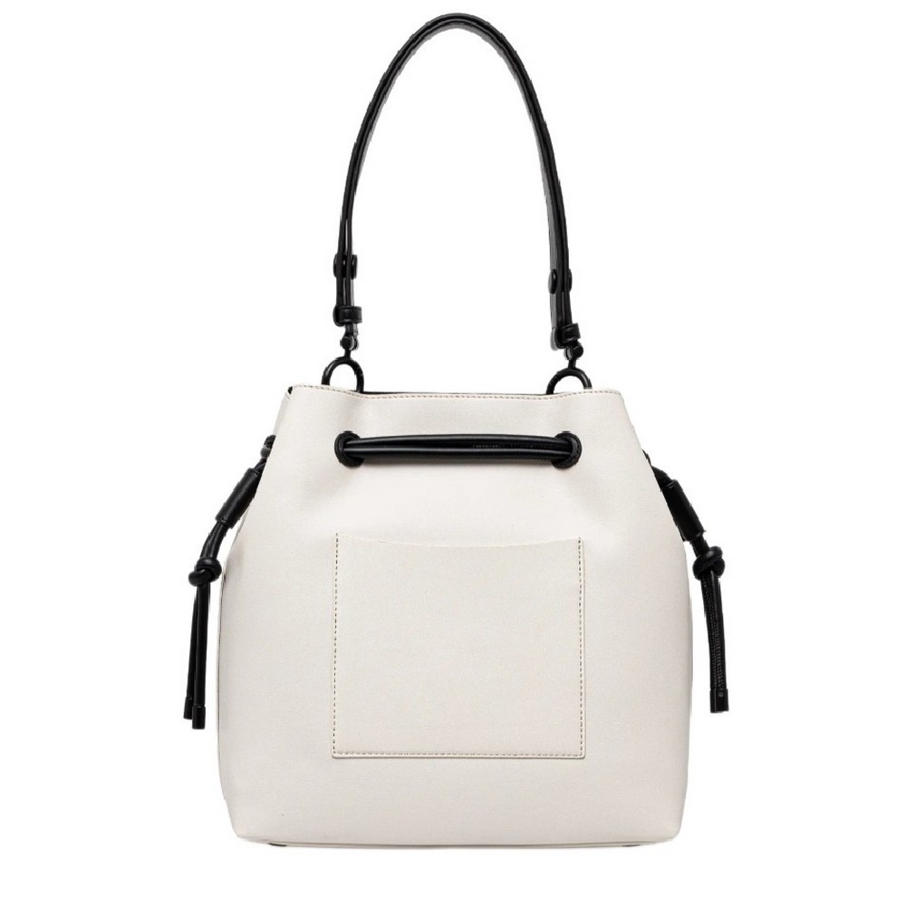 DKNY TEIGAN BUCKET HANDBAG R44JZI31 ΤΣΑΝΤΑ ΓΥΝΑΙΚΕΙΑ OFF WHITE