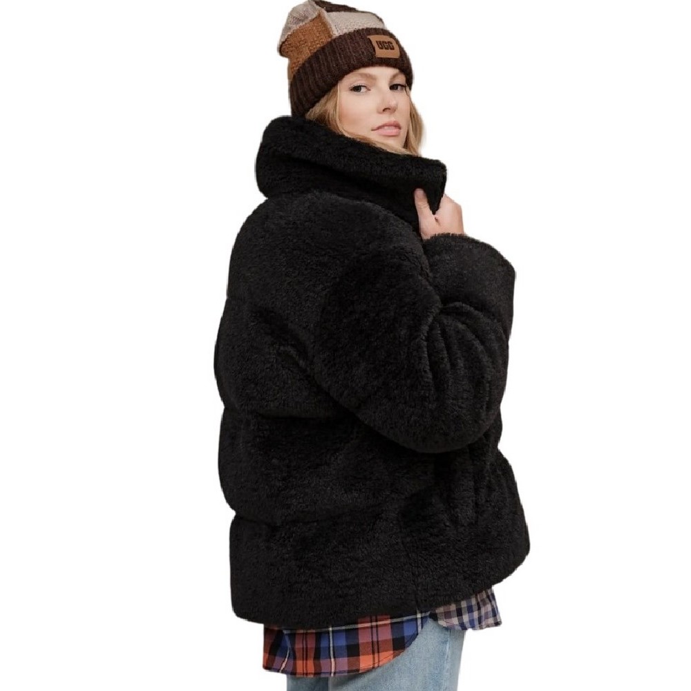 UGG EMMALYN FLUFF PUFFER JACKET 1158698 ΜΠΟΥΦΑΝ ΓΥΝΑΙΚΕΙΟ BLACK