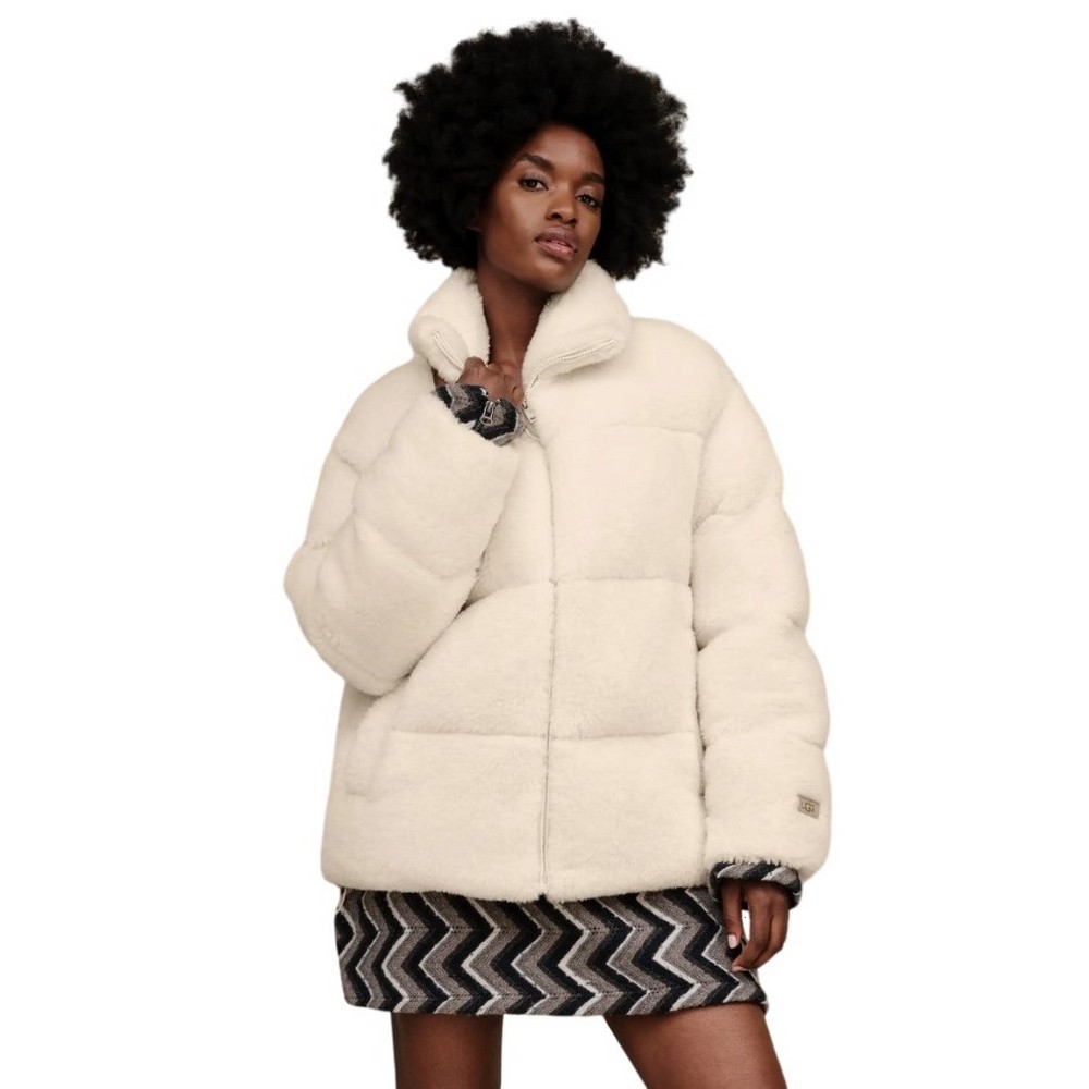 UGG EMMALYN FLUFF PUFFER JACKET 1158698 ΜΠΟΥΦΑΝ ΓΥΝΑΙΚΕΙΟ OFF WHITE