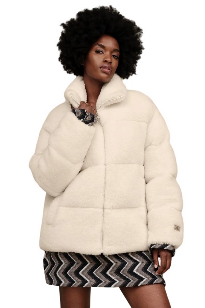 UGG EMMALYN FLUFF PUFFER JACKET 1158698 ΜΠΟΥΦΑΝ ΓΥΝΑΙΚΕΙΟ OFF WHITE