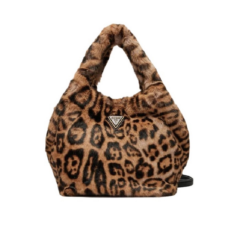 GUESS SAMIA SMALL TOTE ΤΣΑΝΤΑ ΓΥΝΑΙΚΕΙΑ LEOPARD