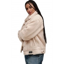 UGG FRANKIE SHERPA TRUCKET JACKET ΜΠΟΥΦΑΝ ΓΥΝΑΙΚΕΙΟ OFF WHITE