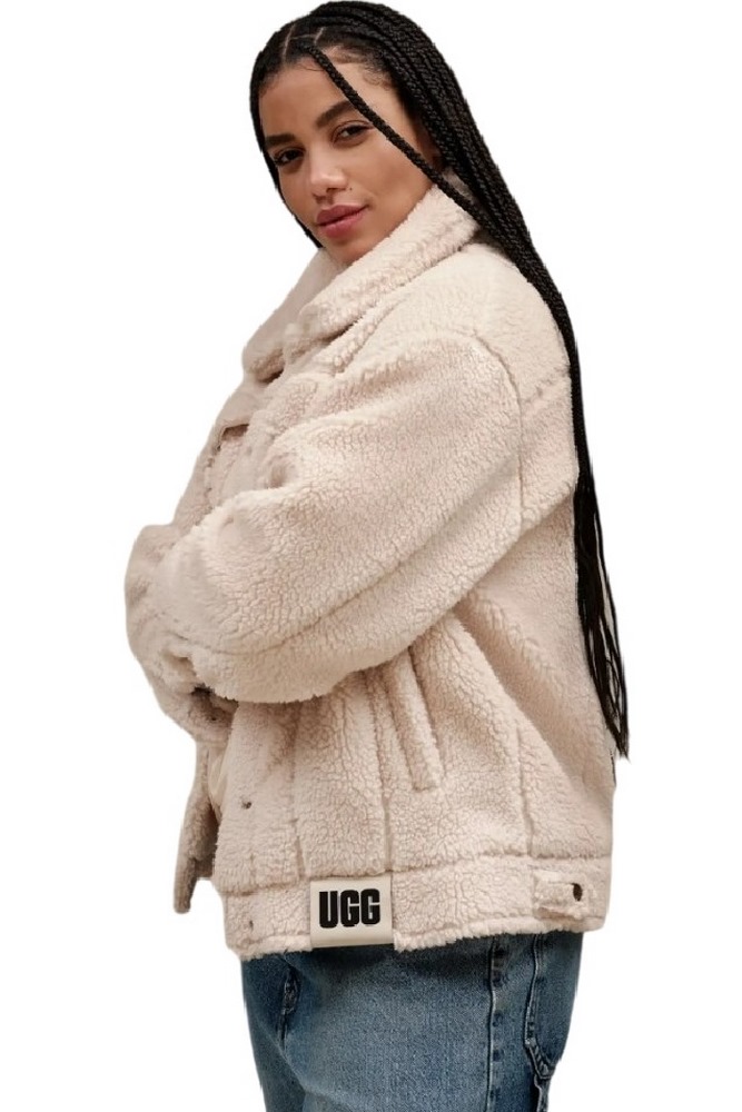 UGG FRANKIE SHERPA TRUCKET JACKET ΜΠΟΥΦΑΝ ΓΥΝΑΙΚΕΙΟ OFF WHITE