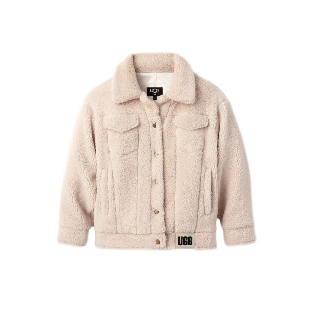 UGG FRANKIE SHERPA TRUCKET JACKET ΜΠΟΥΦΑΝ ΓΥΝΑΙΚΕΙΟ OFF WHITE