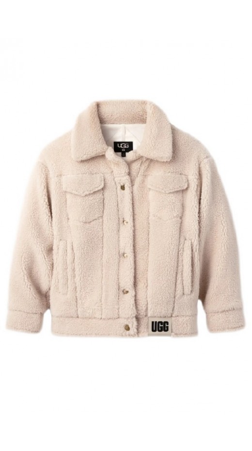 UGG FRANKIE SHERPA TRUCKET JACKET ΜΠΟΥΦΑΝ ΓΥΝΑΙΚΕΙΟ OFF WHITE