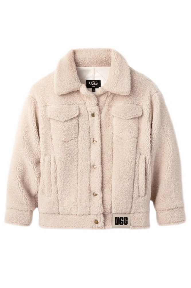 UGG FRANKIE SHERPA TRUCKET JACKET ΜΠΟΥΦΑΝ ΓΥΝΑΙΚΕΙΟ OFF WHITE