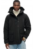 SUPERDRY SDCD HOOD ULTIMATE EMB WINDBREAKER ΜΠΟΥΦΑΝ ΑΝΔΡΙΚΟ BLACK