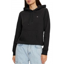 TOMMY JEANS REG S FLAG HOODIE ΜΠΛΟΥΖΑ ΦΟΥΤΕΡ ΓΥΝΑΙΚΕΙΑ BLACK