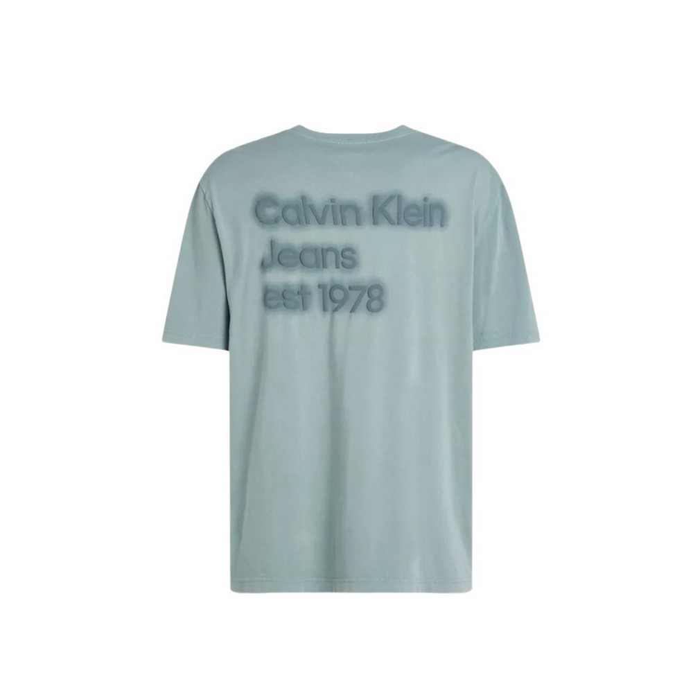 CALVIN KLEIN JEANS WASHED PUFF PRINT TEE T-SHIRT ΜΠΛΟΥΖΑ ΑΝΔΡΙΚΗ LEAD