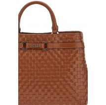 GUESS MAJKA GIRLFRIEND SATCHEL ΤΣΑΝΤΑ ΓΥΝΑΙΚΕΙΑ COGNAC