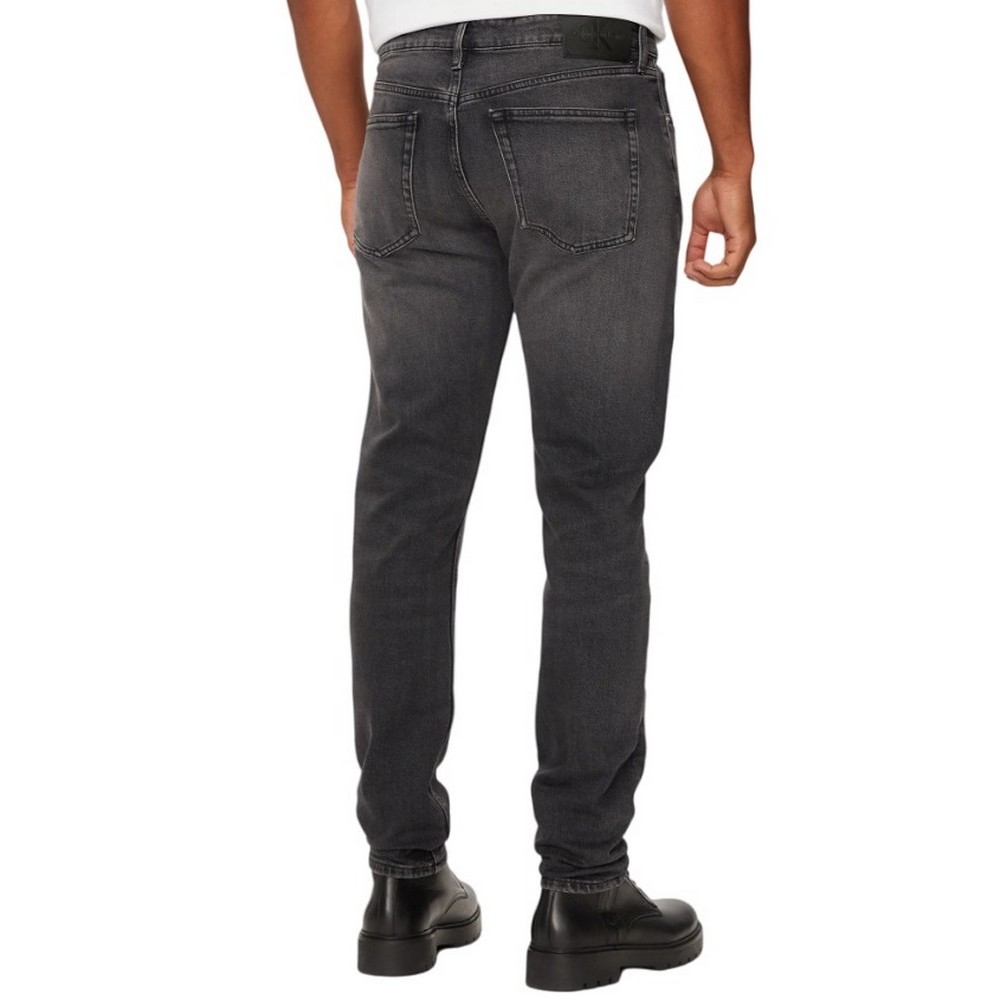 CALVIN KLEIN JEANS SLIM TAPER ΠΑΝΤΕΛΟΝΙ ΑΝΔΡΙΚΟ BLACK DENIM