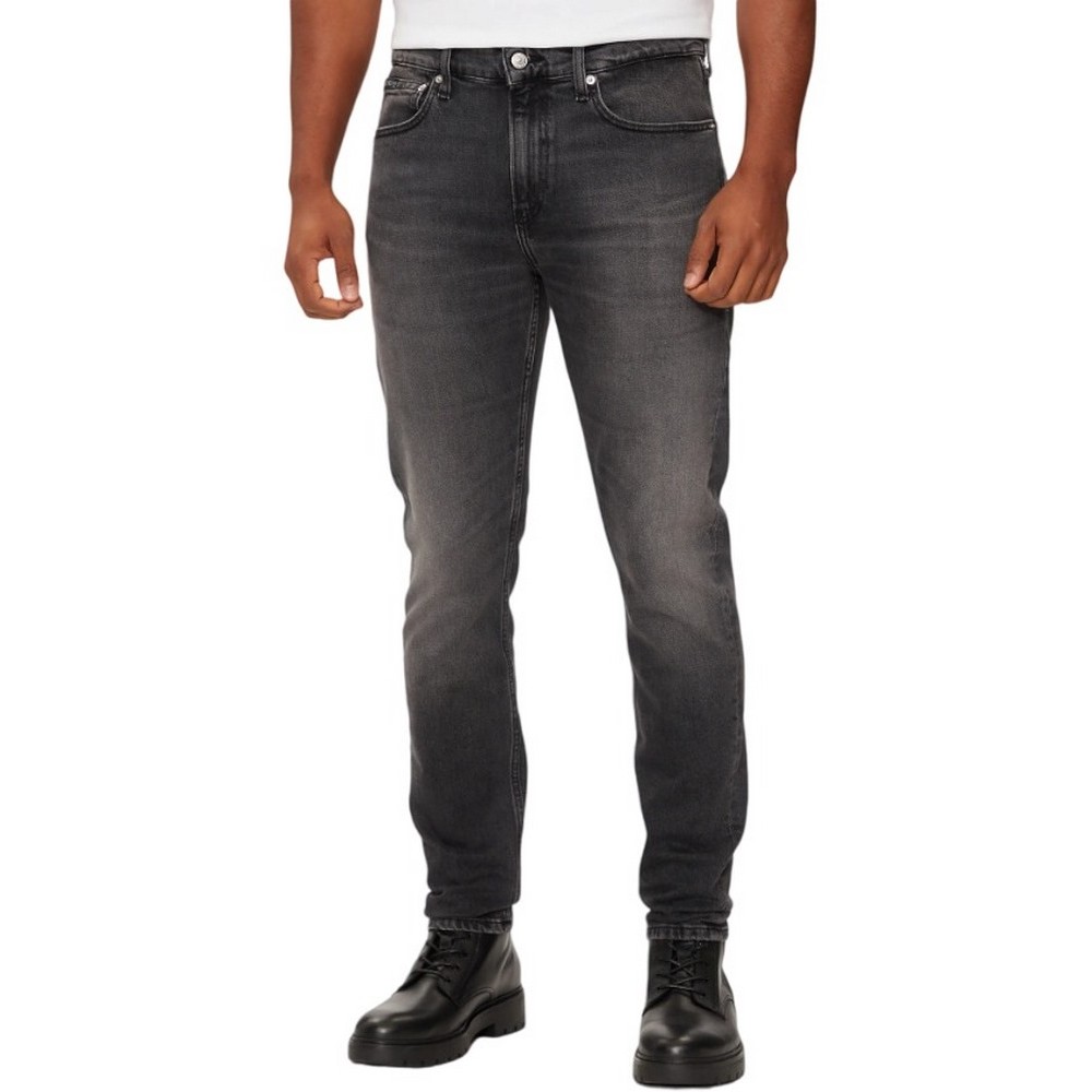 CALVIN KLEIN JEANS SLIM TAPER ΠΑΝΤΕΛΟΝΙ ΑΝΔΡΙΚΟ BLACK DENIM