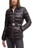 TOMMY JEANS BRANDED BELT DOWN JACKET ΜΠΟΥΦΑΝ ΓΥΝΑΙΚΕΙΟ BLACK