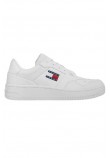 TOMMY HILFIGER TJM RETRO BASKET ESS ΠΑΠΟΥΤΣΙ ΑΝΔΡΙΚΟ WHITE