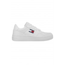 TOMMY HILFIGER TJM RETRO BASKET ESS ΠΑΠΟΥΤΣΙ ΑΝΔΡΙΚΟ WHITE